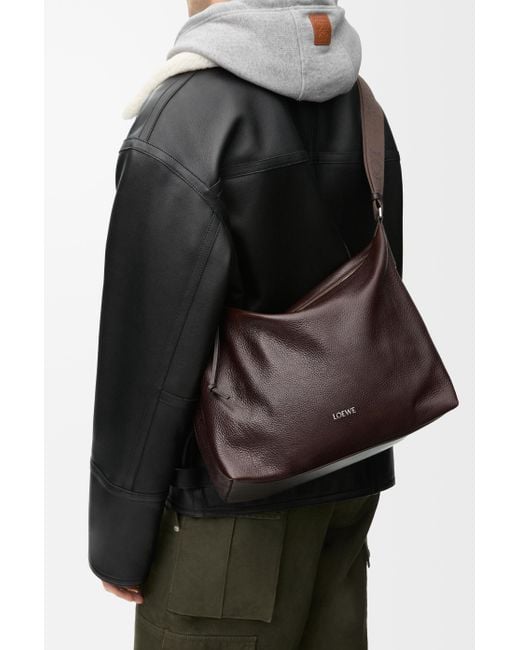 Loewe Brown Cubi Crossbody Bag for men