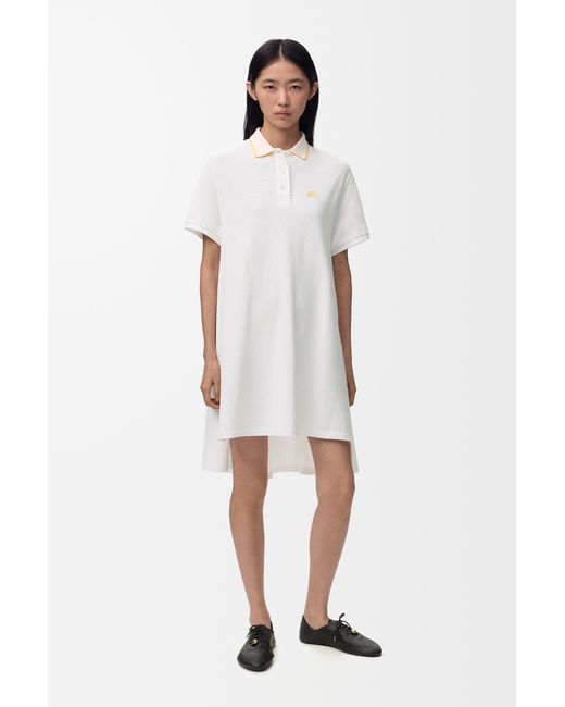 Loewe White Polo Dress
