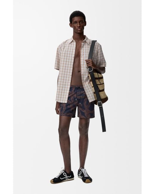 Loewe Blue Swim Shorts for men