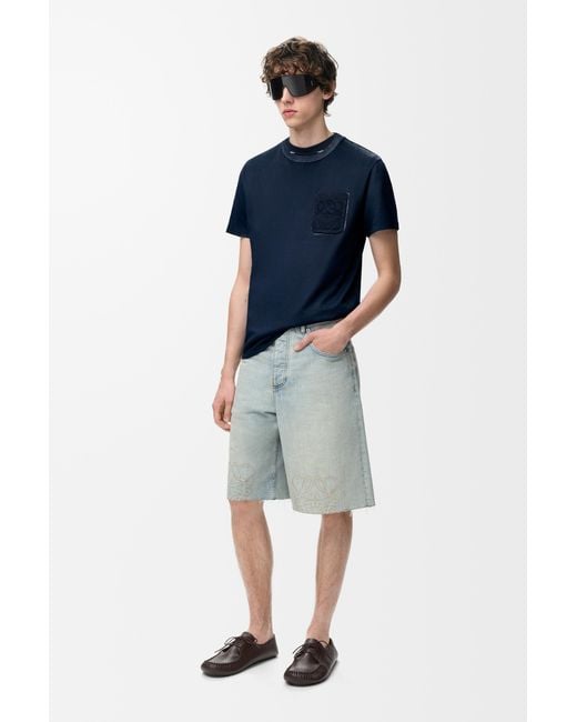 Loewe Blue Regular Fit T-Shirt for men