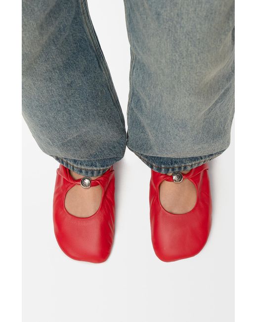 Loewe Red Pebble Soft Ballerina
