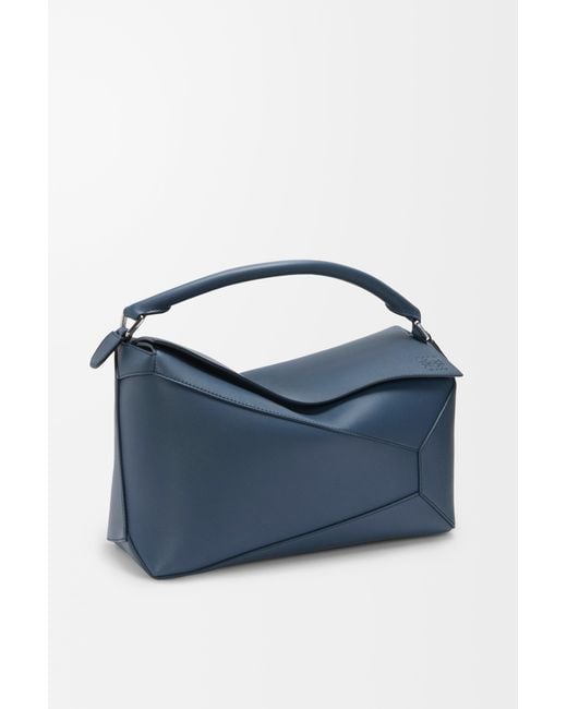 Loewe Blue Large Puzzle Edge Bag for men