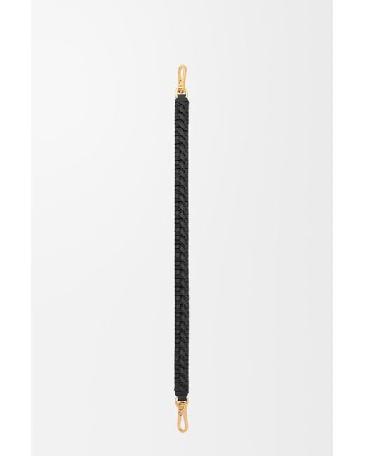 Loewe Black Woven Spiral Strap In Classic Calfskin