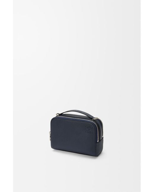 Loewe Blue Mini Crossbody Camera Bag In Soft Grained Calfskin for men
