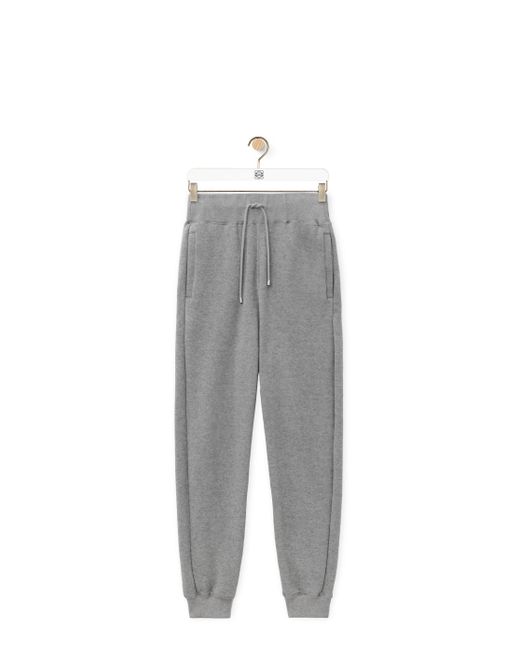 Loewe White Luxury Sweatpants In Cotton And Cashmere For for men