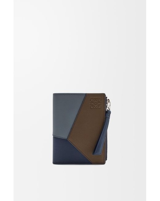 Loewe White Puzzle Slim Compact Wallet for men