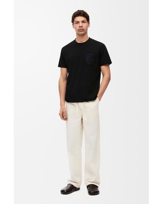 Loewe Multicolor Luxury Relaxed Fit T-shirt In Cotton for men