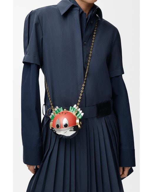 Loewe White Knight Cat Clutch