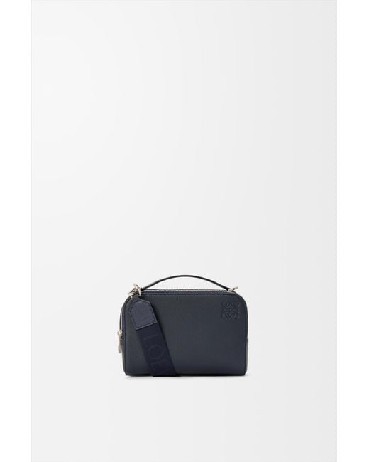 Loewe Blue Mini Crossbody Camera Bag In Soft Grained Calfskin for men