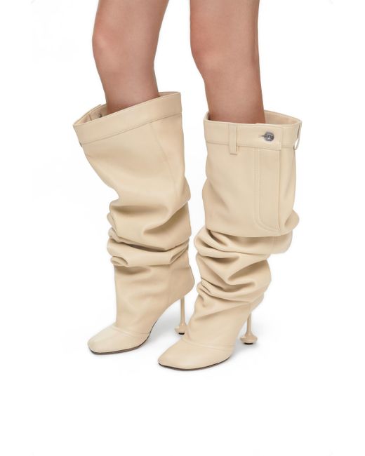 Loewe Natural Luxury Toy Over The Knee Boot In Nappa Lambskin