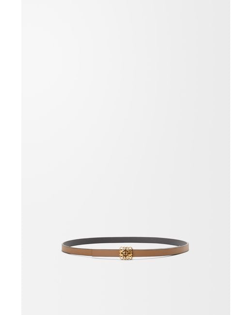Loewe White Reversible Anagram Bombé Belt