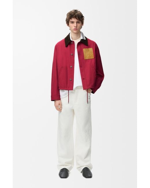 Loewe Red Workwear Jacket for men