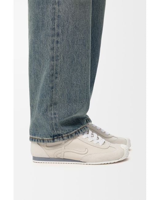 Loewe White Luxury Ballet Runner 2.0 In Soft Calfskin for men