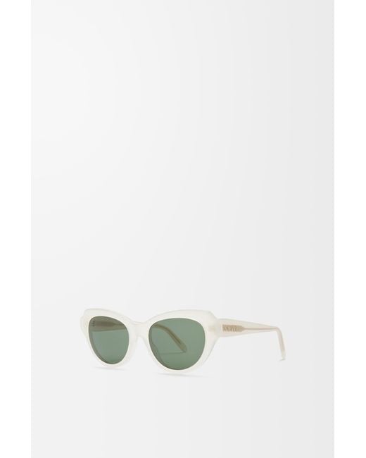 Loewe Green Swan Slim Sunglasses For