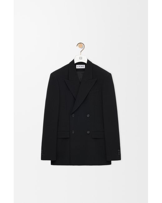 Loewe Black Double-Breasted Jacket for men