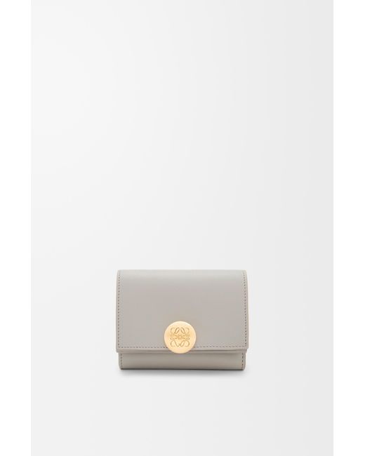 Loewe White Pebble Trifold Wallet