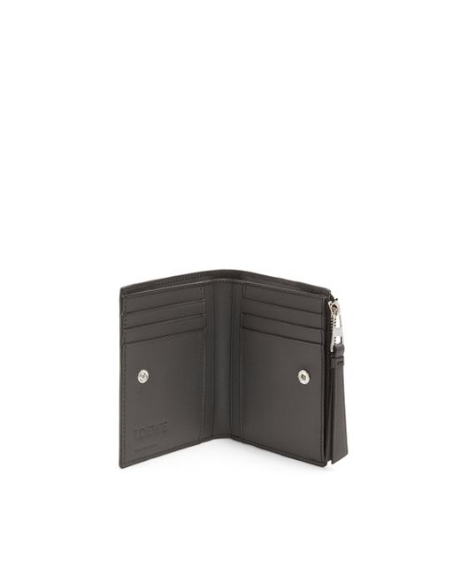 Loewe White Luxury Puzzle Slim Compact Wallet In Classic Calfskin For for men