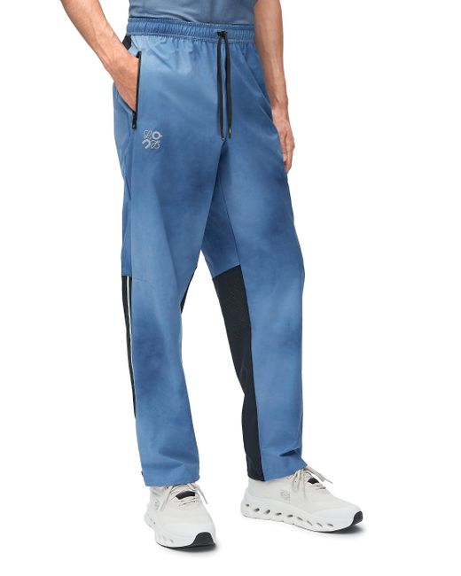 Loewe Blue Luxury Tracksuit Trousers In Technical Shell for men