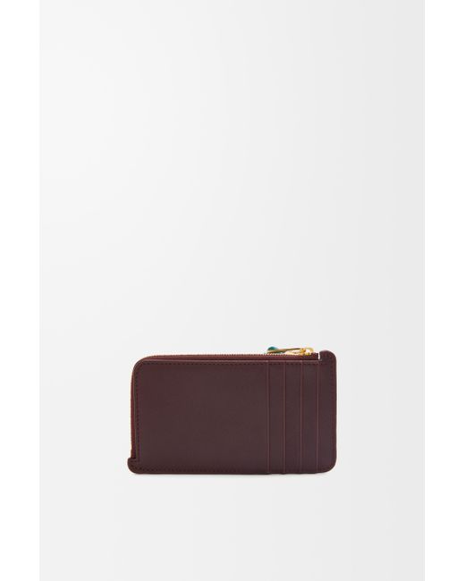 Tarjetero-Monedero Knot En Piel Napa De Cuero Mujer Loewe de color White