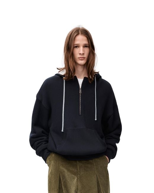 Loewe Zip up Hoodie In Cotton And Cashmere for Men Lyst