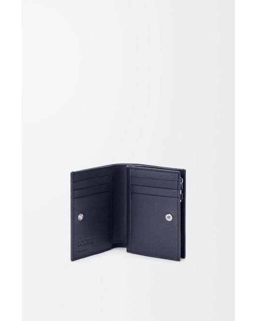 Loewe Blue Anagram Compact Wallet