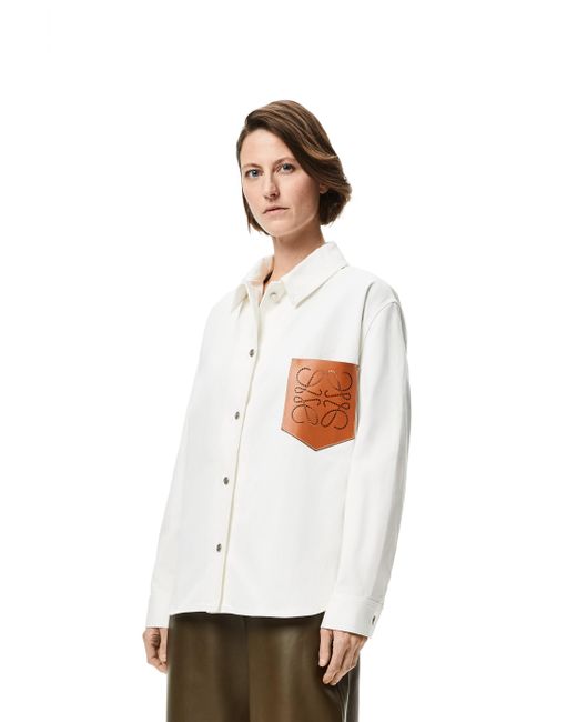 Loewe Luxury Leather Pocket Overshirt 