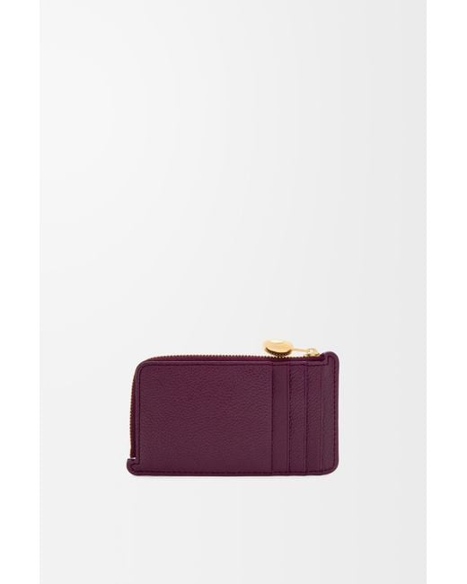 Loewe Purple Pebble Coin Cardholder