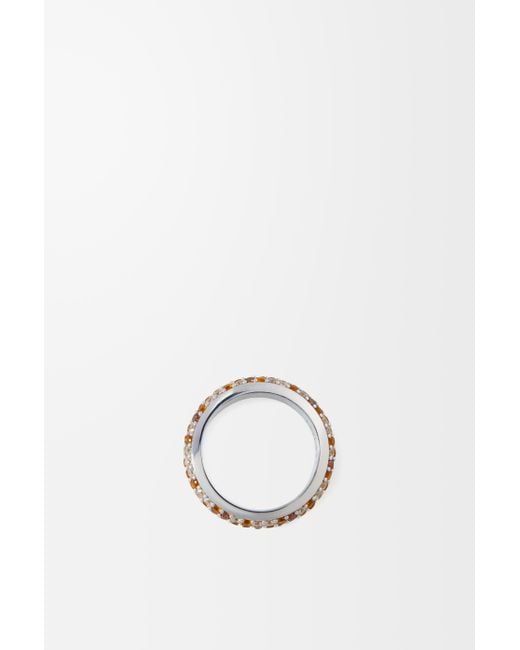 Loewe White Thin Pavé Ring
