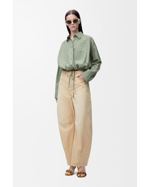 Loewe Green Barrel Trousers