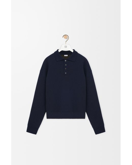 Loewe Blue Polo Sweater for men