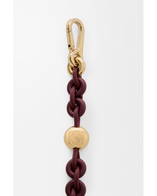 Loewe White Donut Chain Strap