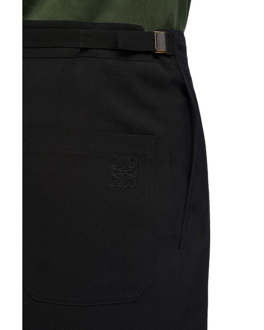 Loewe Black Trousers In Wool for men