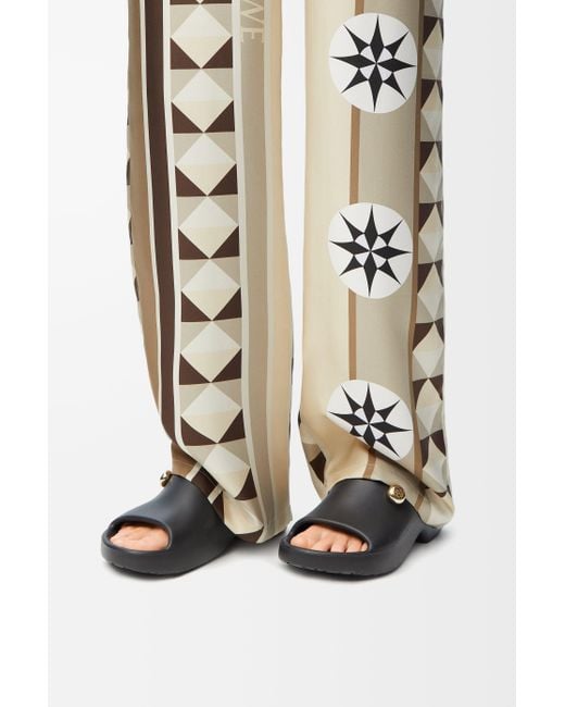 Loewe White Foam Pebble Slide For