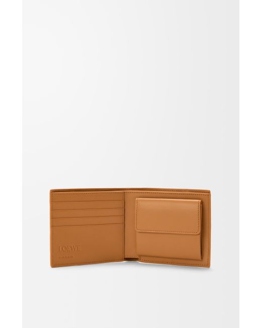Loewe White Puzzle Bifold Coin Wallet for men