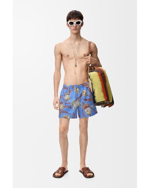 Loewe Blue Swim Shorts for men