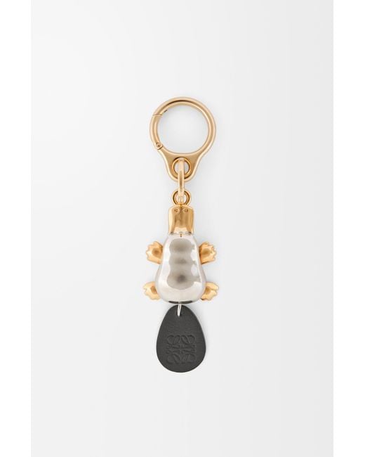 Loewe White Platypus Keyring For
