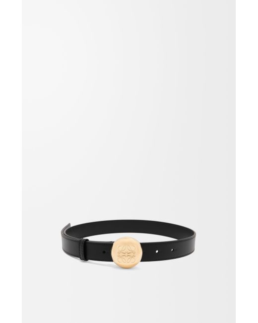 Cinturón Pebble En Piel De Cuero Mujer Loewe de color Multicolor