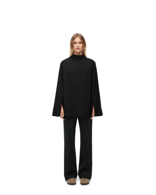 Loewe Black Luxury Tracksuit Trousers In Wool