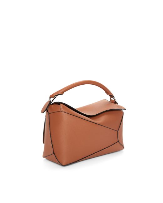 Loewe Brown Luxury Large Puzzle Bag In Classic Calfskin for men