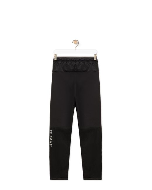 Loewe Black Tracksuit Trousers In Technical Shell for men