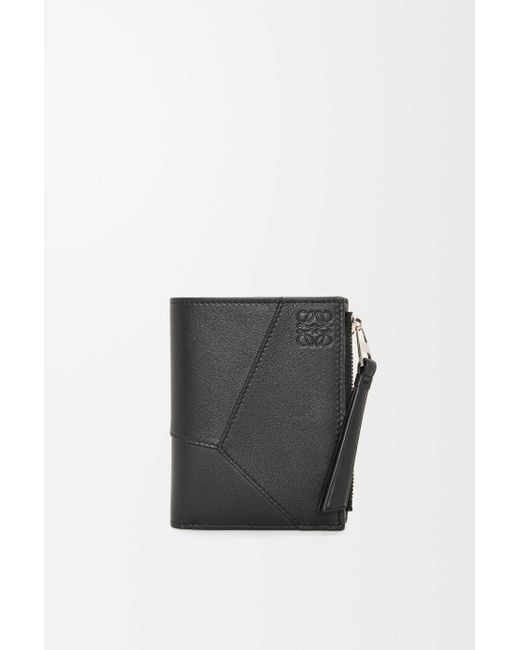 Loewe Black Puzzle Slim Compact Wallet for men