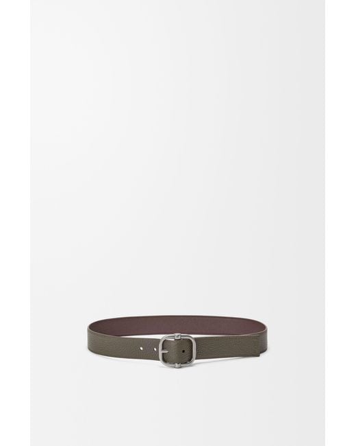Loewe White Reversible Loop Belt for men