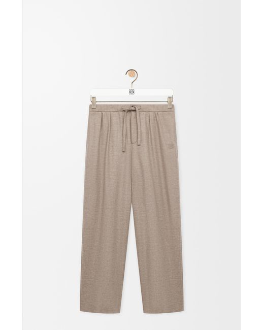Loewe White Drawstring Trousers for men