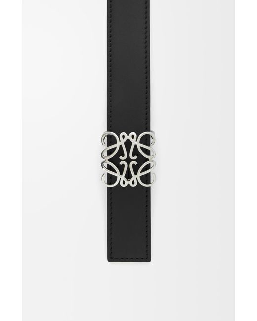 Loewe White "Anagram Bombé" Reversible Belt