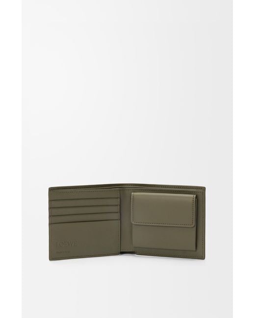 Loewe Green Bifold Coin Wallet for men