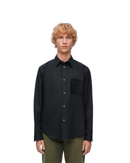 Loewe Black Luxury Shirt In Cotton For for men