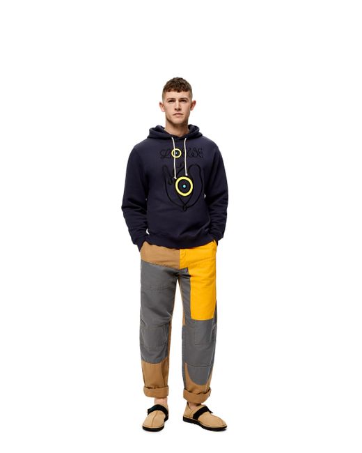 Loewe Multicolor Luxury Patchwork Trousers In Cotton For Men for men
