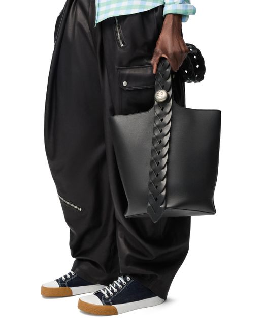 Loewe Luxury Large Pebble Bucket Bag In Mellow Calfskin For in 