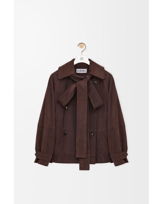 Loewe Brown Bow Jacket