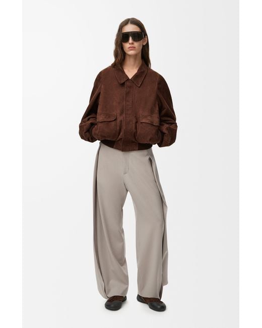 Loewe Brown Bomber Jacket